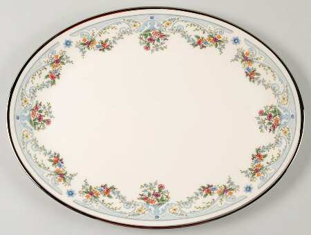 Fleur De France 13" Oval Serving Platter