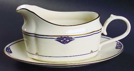 Florentine Lapis Gravy Boat & Underplate