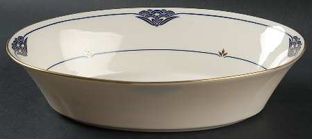 Florentine Lapis 10" Oval Vegetable Bowl