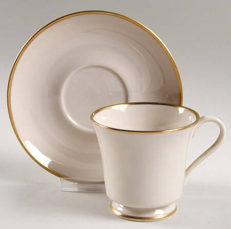 Gorham Gold (Coupe) Footed Cup & Saucer Set
