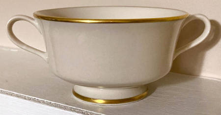 Gorham Gold (Rim) Footed Cream Soup Bowl