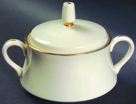 Gorham Gold (Rim) Sugar Bowl & Lid