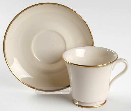 Gorham Gold (Rim) Footed Cup & Saucer Set