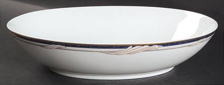 Golden Swirl 10" Oval Vegetable Bowl