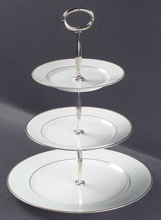 Hallmark Gold 13 7/8"-14 1/4" 3-Tiered Serving Tray(DP,SP,BB) HC