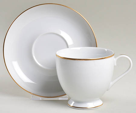 Footed Cup & Saucer Set