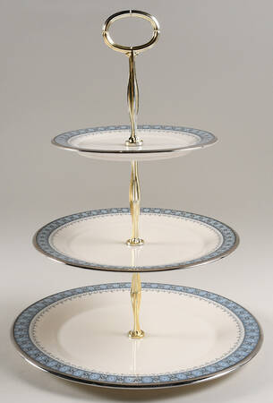 Kingsbury 13 7/8"-14 1/4" 3-Tiered Serving Tray(DP,SP,BB) HC