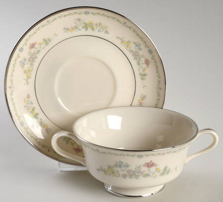 Lady Madison Cream Soup Bowl & Saucer Set