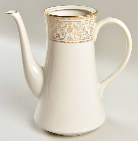 Lorenzo De Medici (Ivory with Gold) Coffee Pot No Lid