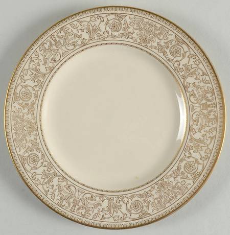Lorenzo De Medici (Ivory with Gold) Salad Plate