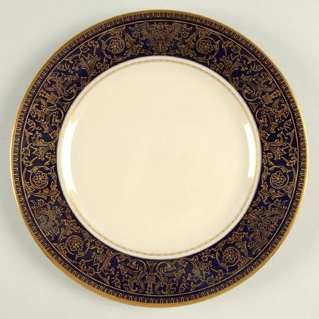 Lorenzo De Medici (Cobalt with Gold) Salad Plate