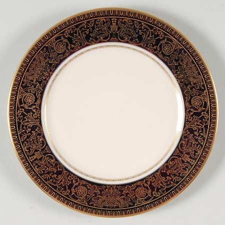 Lorenzo De Medici (Cobalt with Gold) Bread & Butter Plate