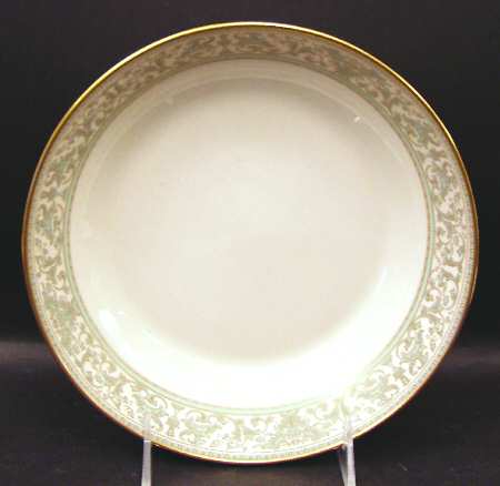 Lorenzo de Medici (Green-Blue with Gold) 8" Round Vegetable Bowl
