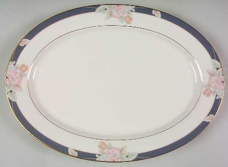 Mae Bloom 16" Oval Serving Platter