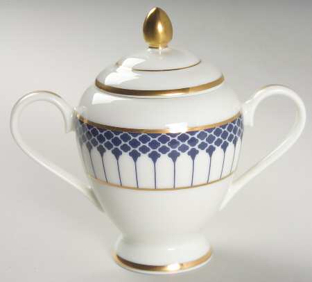 Marbury Cobalt Blue Sugar Bowl & Lid