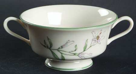 Melrose Footed Cream Soup Bowl