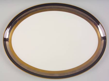 Midnight Contessa 16" Oval Serving Platter by Gorham