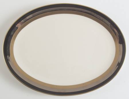 Midnight Contessa 14" Oval Serving Platter