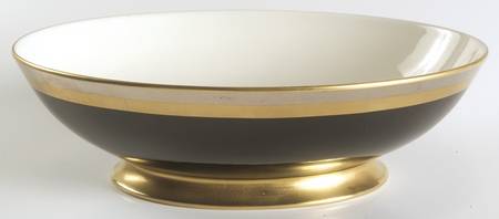 Midnight Contessa 10" Oval Vegetable Bowl