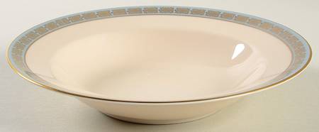 Ming Sky Blue Rim Soup Bowl