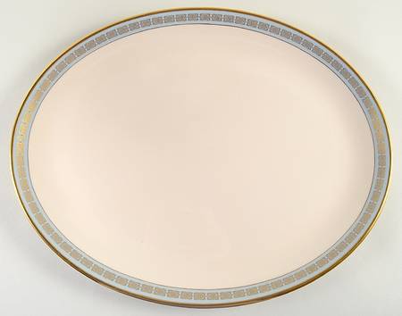 Ming Sky Blue 15" Oval Serving Platter