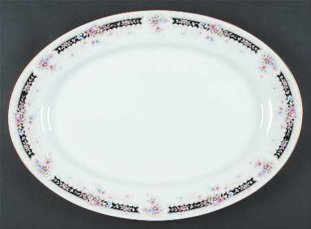 Nocturne 14" Oval Serving Platter