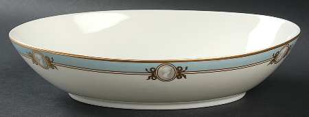 Pavia Blue 10" Oval Vegetable Bowl