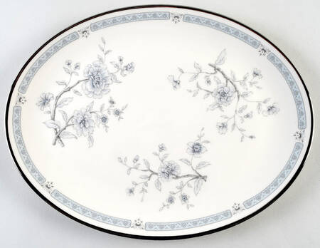 Peonies 13" Oval Serving Platter