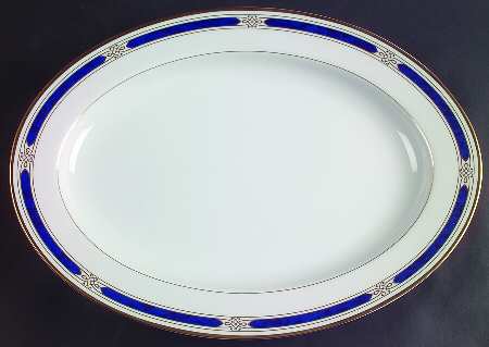 Regalia Court Lapis 14" Oval Serving Platter