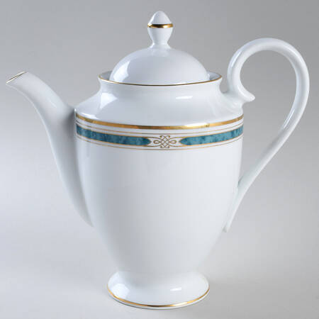 Regalia Court Teal Coffee Pot & Lid
