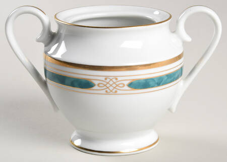Regalia Court Teal Sugar Bowl No Lid