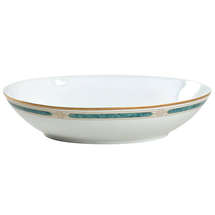 Regalia Court Teal 10" Oval Vegetable Bowl