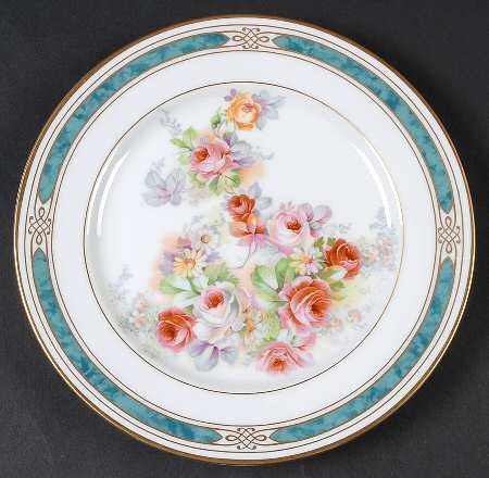 Regalia Court Teal Accent Salad Plate