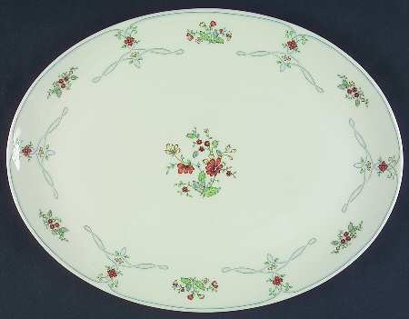 Ribbon Edge 13" Oval Serving Platter