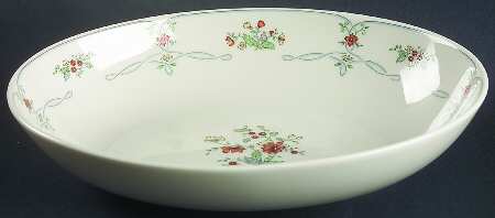 Ribbon Edge 9" Oval Vegetable Bowl