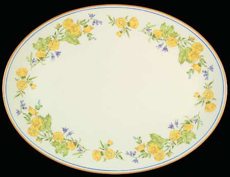 Royal Buttercup 13" Oval Serving Platter by Gorham