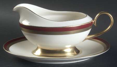 Ruby Contessa Gravy Boat & Underplate