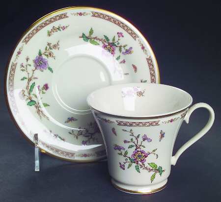 Secret Garden Footed Cup & Saucer Set