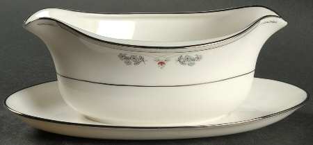 Serena Gravy Boat with Attached Underplate by Gorham