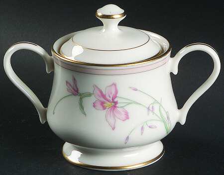 Silk Petal Sugar Bowl & Lid