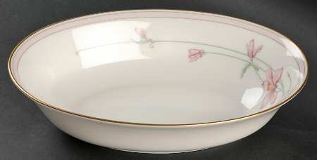Silk Petal 10" Oval Vegetable Bowl
