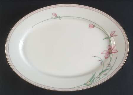 Silk Petal 14" Oval Serving Platter
