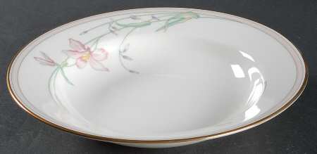 Silk Petal Rim Soup Bowl