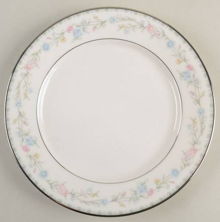 Snow Rose Bread & Butter Plate