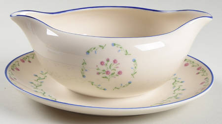 Southern Charm Gravy Boat with Attached Underplate
