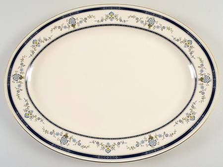 Spring Laurel 16" Oval Serving Platter
