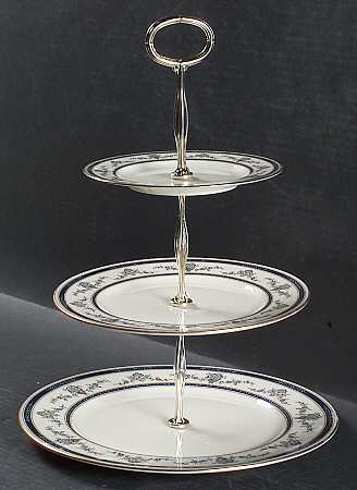 Spring Laurel 13 7/8"-14 1/4" 3-Tiered Serving Tray(DP,SP,BB) HC