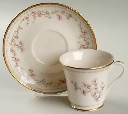 Spring Meadow Footed Cup & Saucer Set