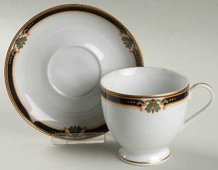 Strasbourg Footed Cup & Saucer Set by Gorham
