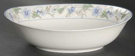 Sweet Violet 10" Oval Vegetable Bowl